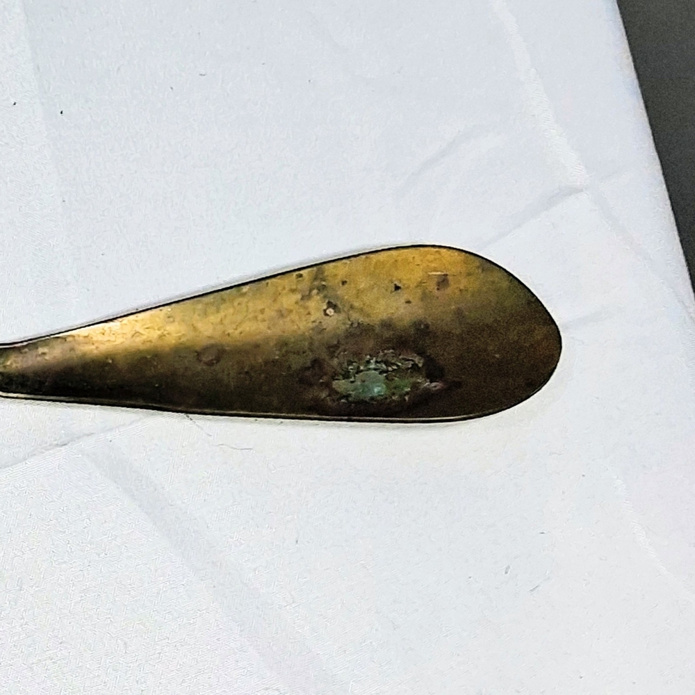 Vintage Solid Brass Collectible 22" Long Hand-Shaped Backscratcher and Shoehorn - Picture 2 of 7